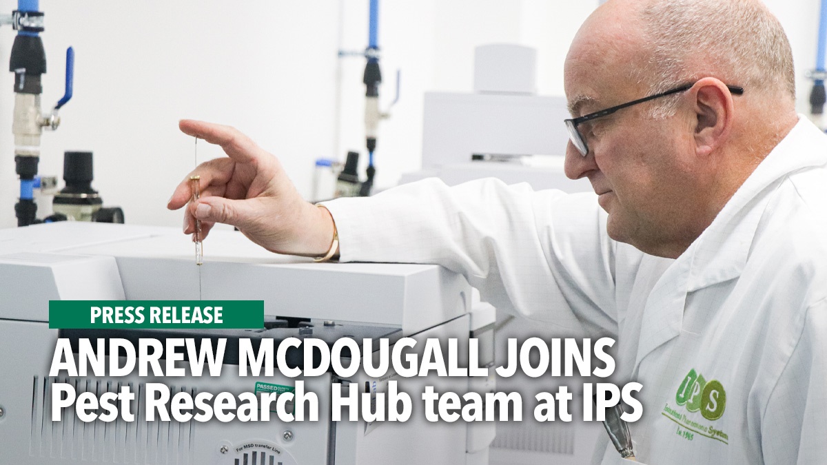 Andrew McDougall joins Pest Research Hub teamat IPS